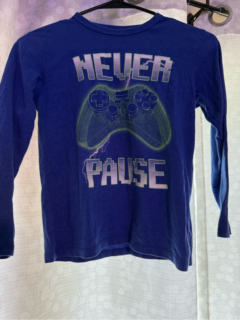 The Children's Place Royal Blue 'Never Pause' Gamer Graphic Long Sleeve Tee